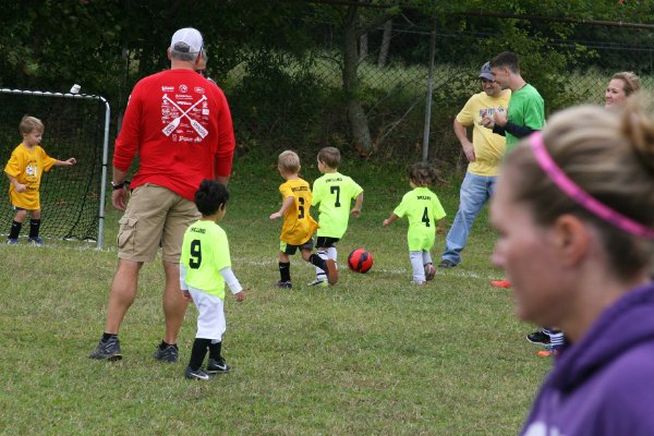 Chasing the ball